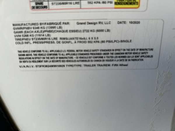 2021 Grand Design Reflection 311BHS - Image 38