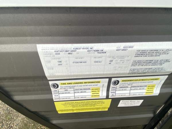 2022 Forest River Wildwood 179DBK - Image 20