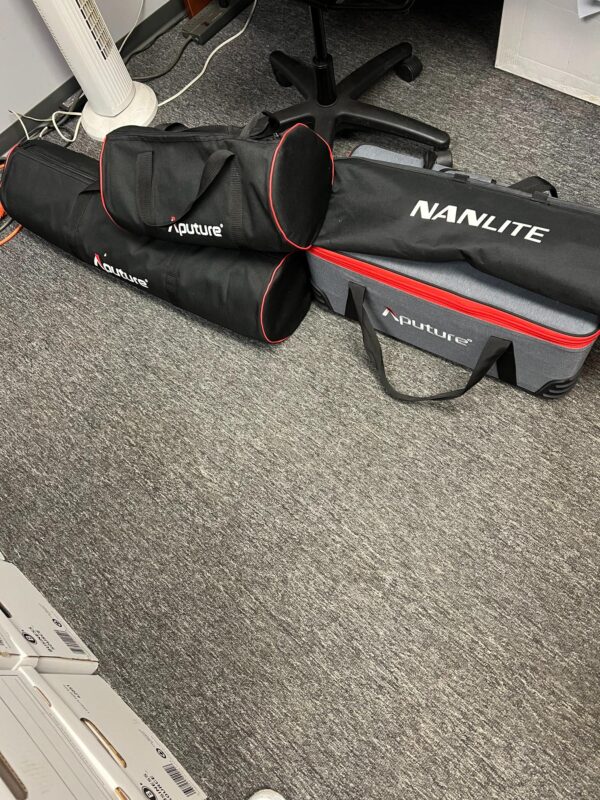 Aputure 300X Video Lights and Nanlite Forza Soft Box