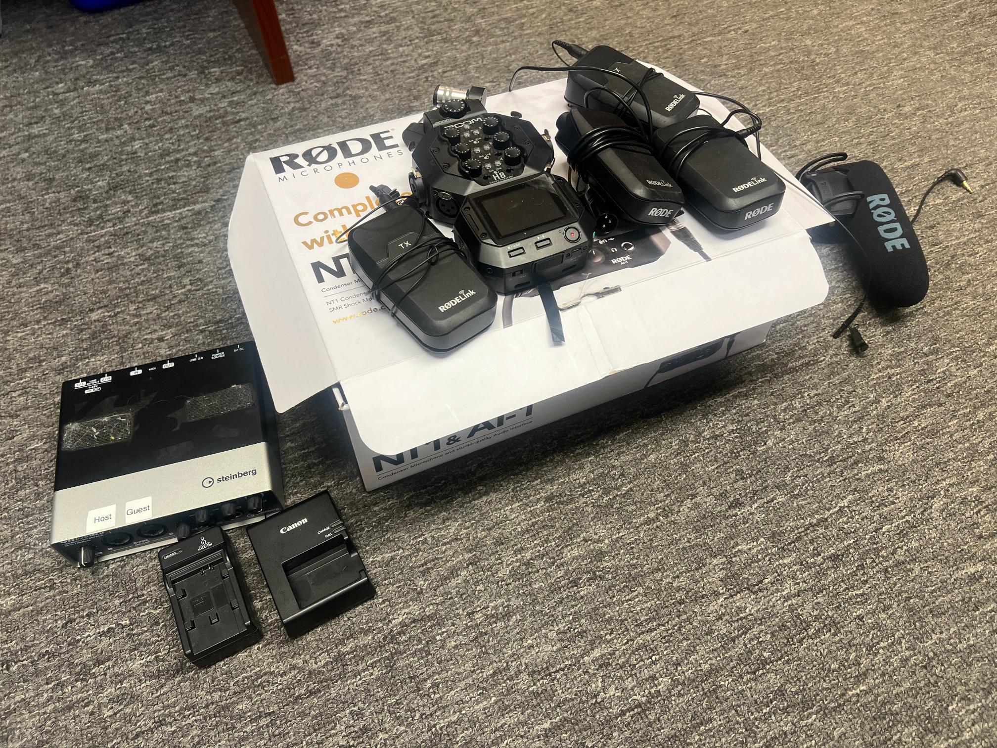 Zoom Handy Recorder and Rodelink Wireless Filmaker