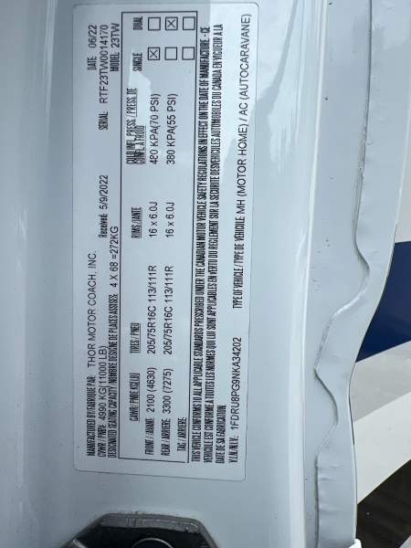 2023 Thor Compass 23TW Motorhome - Image 23