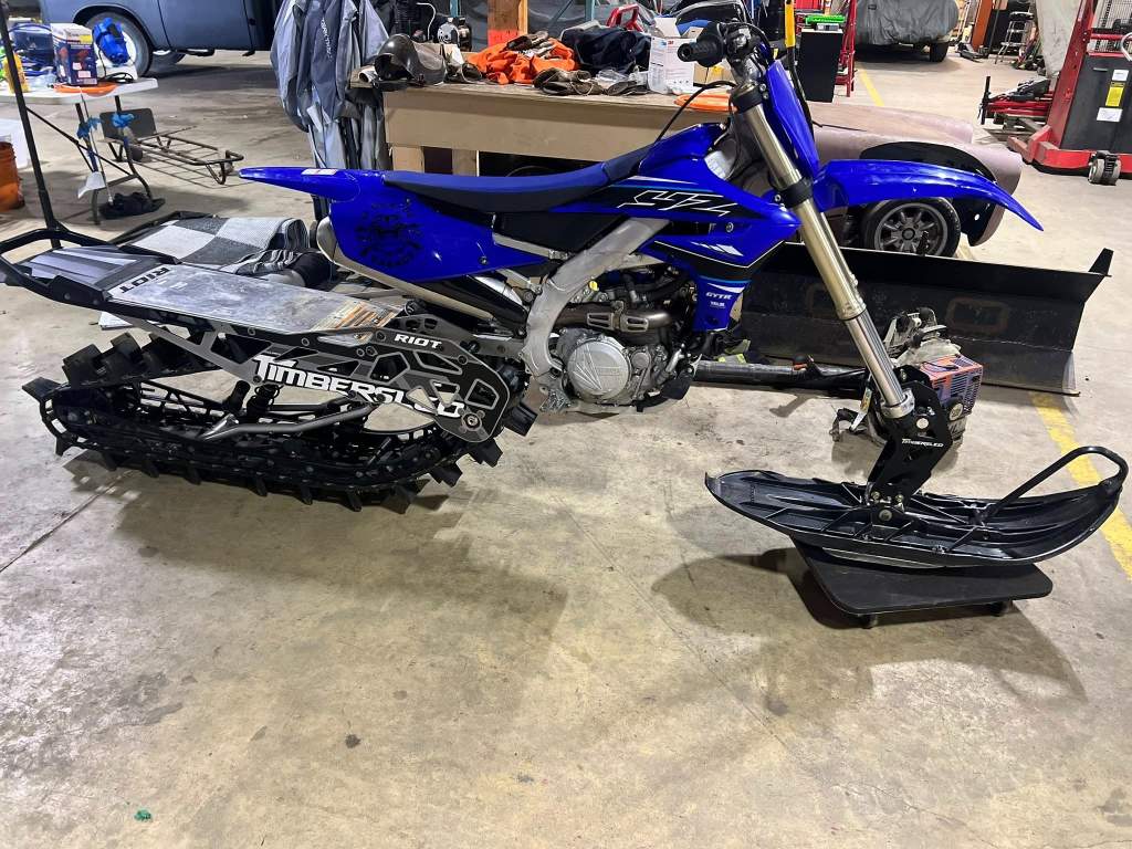 2021 Yamaha Timbersled YZ450F Snowbike - Image 3