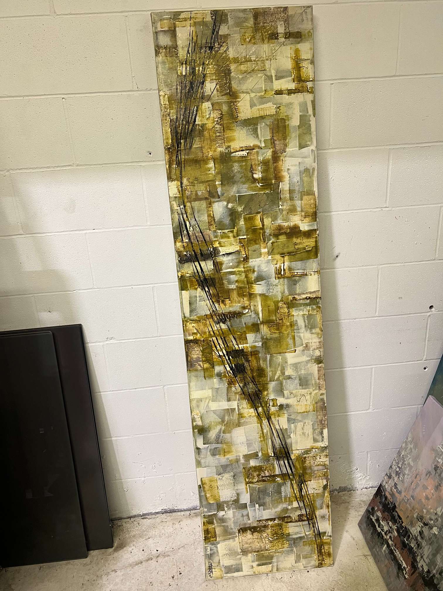 Brown Blocks Painting