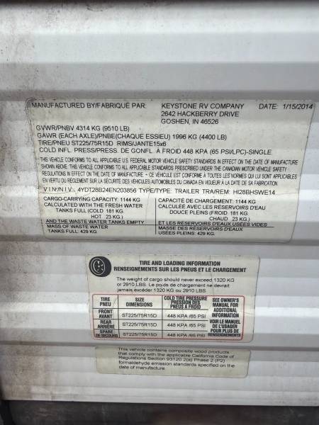 2014 Keystone Hideout 28BHSWE - Image 25