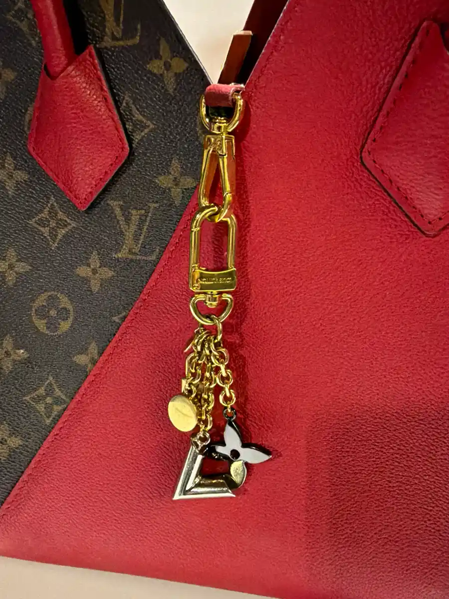 Louis Vuitton Monogram Kimono MM Brown Red Tote Bag - Image 7
