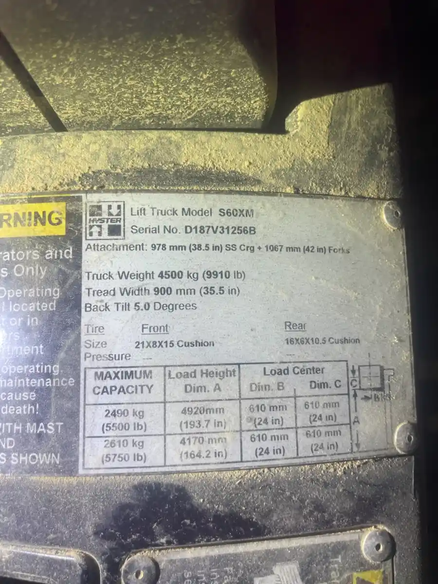 Hyster S60XM Forklift - Image 6